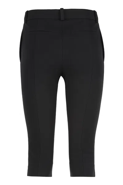 Totême Toteme Crêpe Bermuda In Black