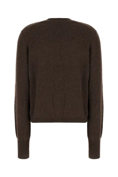 Ferragamo Crew Neck Wool Blend Cardigan