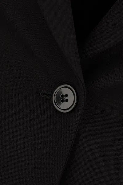 Alexander Mcqueen Upside-down Lapel Jacket In Black