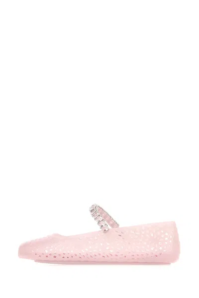 Jimmy Choo Jelly Embellished Pu Mary Jane Flats