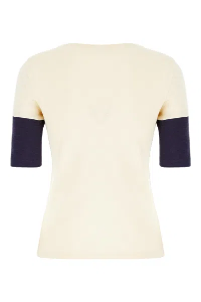 Chloé Logo Embroidered Heavy Cotton Wool T-shirt In Neutral