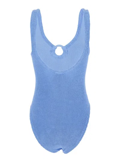 Hunza G Celine Swim Covered Hoop In Blue