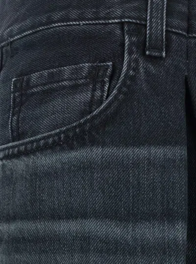 Haikure Black Jeans With Belt Loops And Logo Patch On The Rear