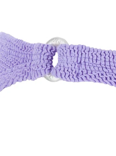 Hunza G Misty Bikini Pearly Hoop In Purple