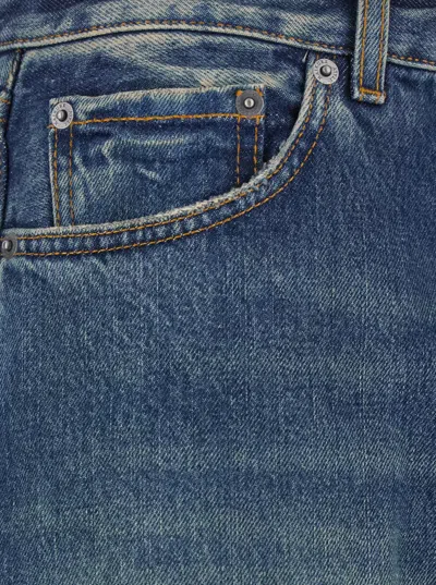 Haikure 'bethany' Blue Jeans With Logo Patch On The Rear In Blue
