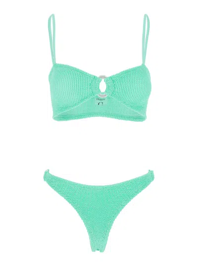 Hunza G Misty Bikini Pearly Hoop In Green