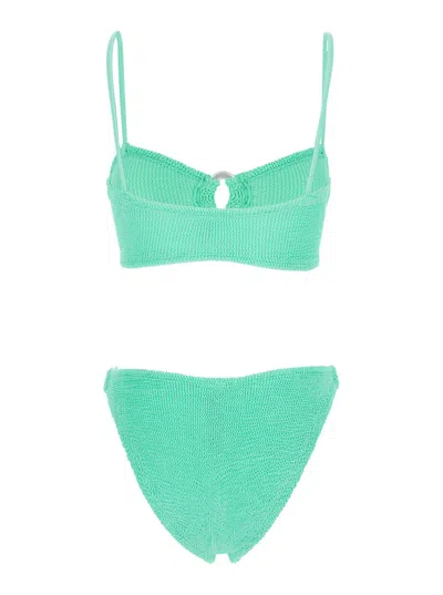 Hunza G Misty Bikini Pearly Hoop In Green