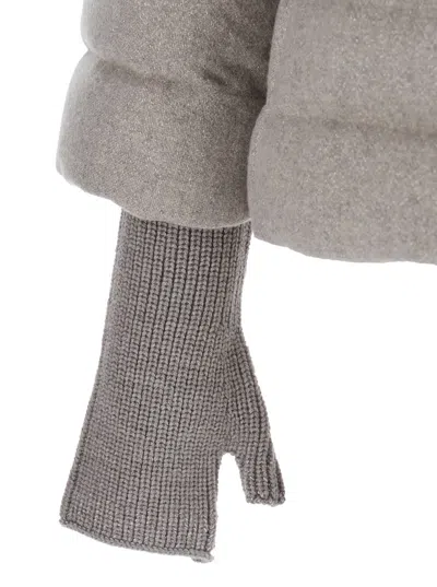 Herno Quilted High-neck Jacket In Gray