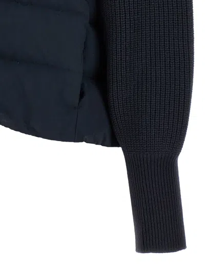 Brunello Cucinelli Padded Hooded Knit Down Jacket