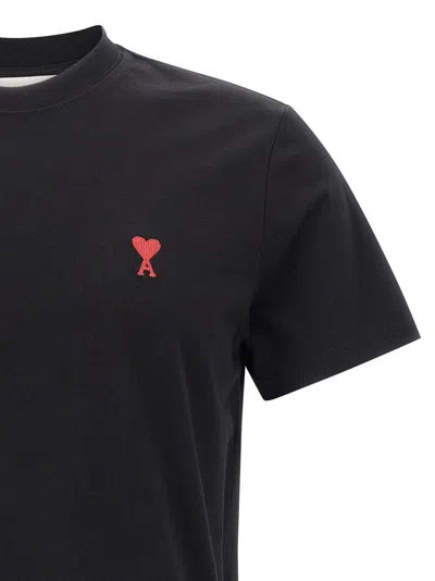 Ami Alexandre Mattiussi Cotton Jersey T-shirt In Black