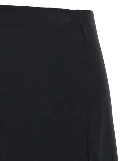 Diesel Nylon Mini Skirt With Tulle Insert In Black