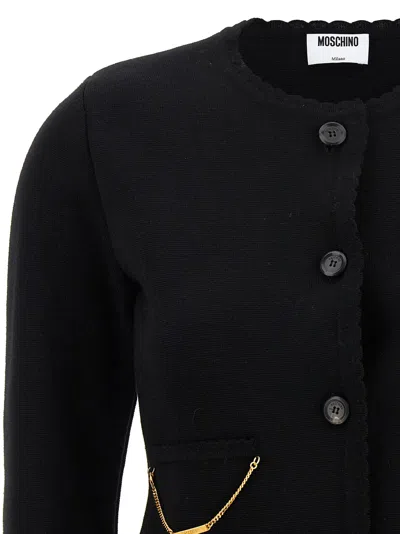 Moschino Metallic-trim Tailored Blazer