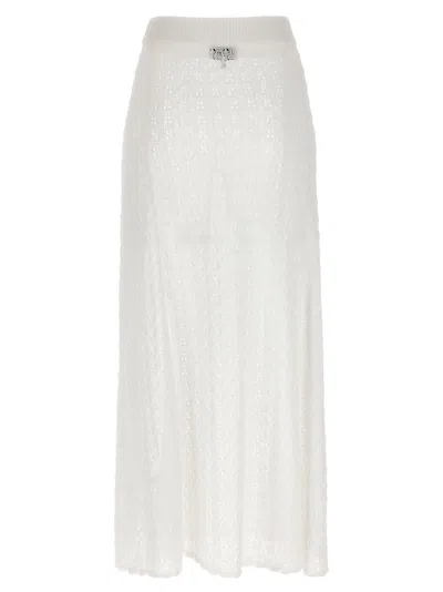 Ganni Shiny Pointelle Knit Skirt