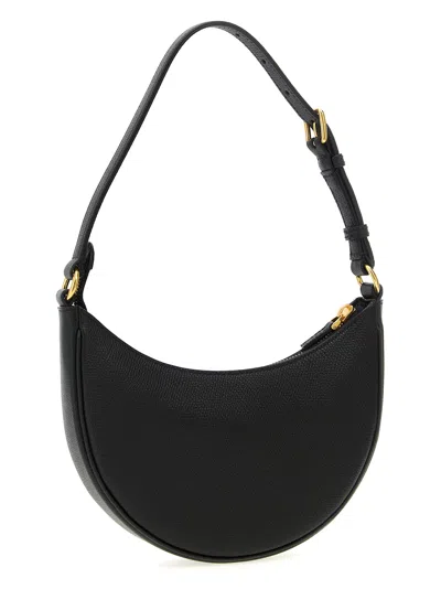Valentino Black Vlogo Signature Mini Hobo Bag