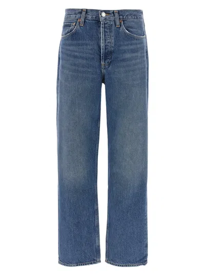 Agolde 'kelly' Jeans With Rivet Details In Black