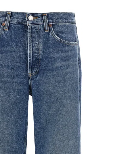 Agolde 'kelly' Jeans With Rivet Details In Black
