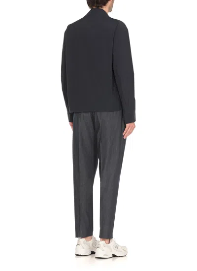 K-way Barion Cotton Like Jacket In Blue