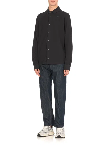 K-way Camicia Timothee Pique Blu In Blue