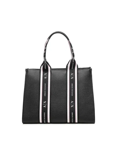 Armani Exchange Tote Bag With Contrasting Bands