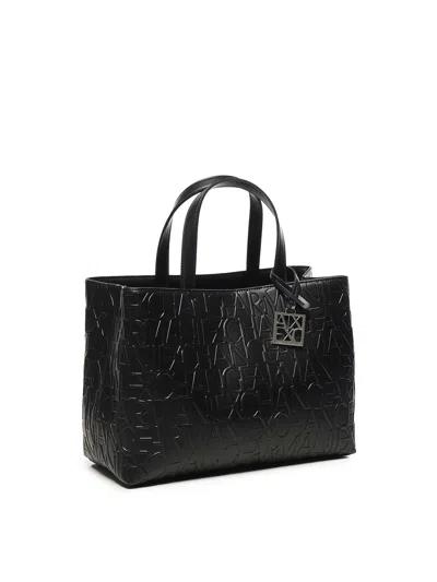 Armani Exchange Medium Tote Bag With All-over Logo