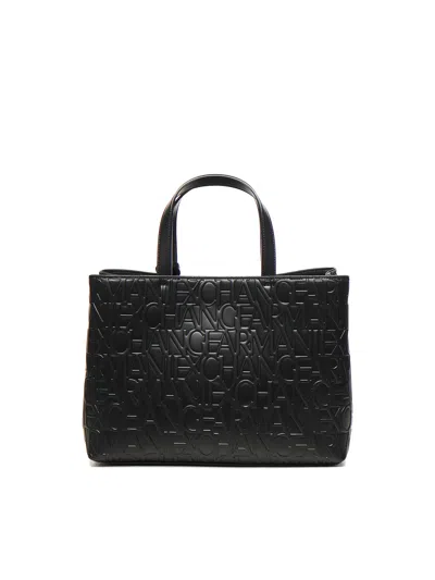 Armani Exchange Medium Tote Bag With All-over Logo