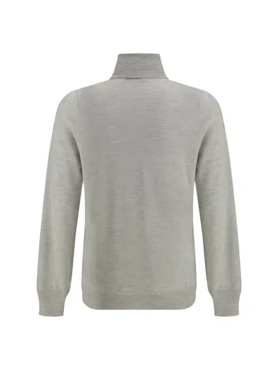 Brunello Cucinelli Cashmere Turtleneck Sweater In Neutral
