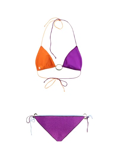Oseree Glazed Lumière Swimsuit In Multi
