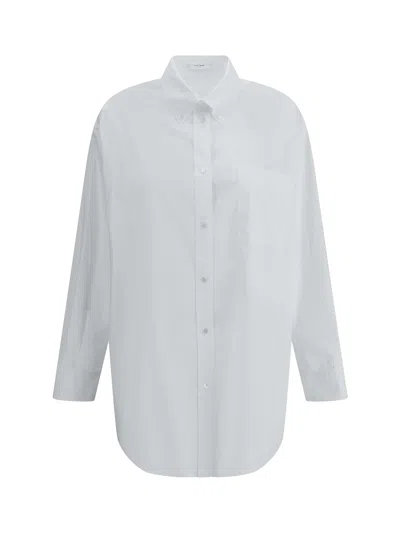 The Row Victoria Oversized Shirt In White