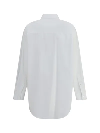 The Row Victoria Oversized Shirt In White