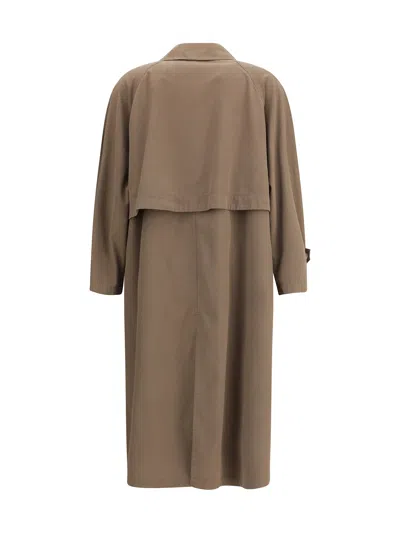 The Row Rocco Coats And Trench Coats Gray In Brown