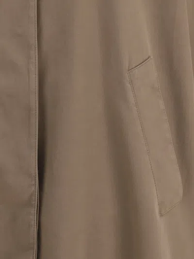 The Row Rocco Coats And Trench Coats Gray In Brown