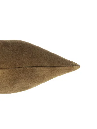 Attico Lea Military Green High Boot In Brown