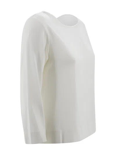 Her Shirt Silk Shirt In White