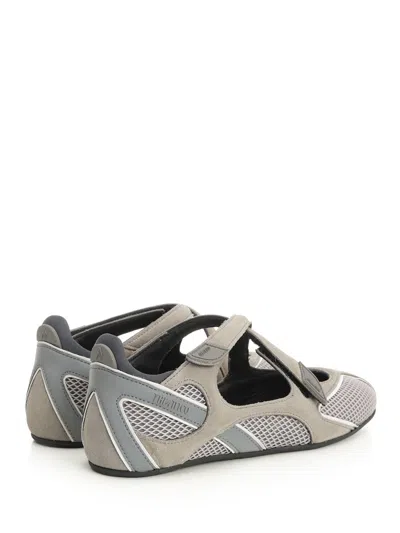 Attico Wanderer Cut-out Mesh Ballerina Flat