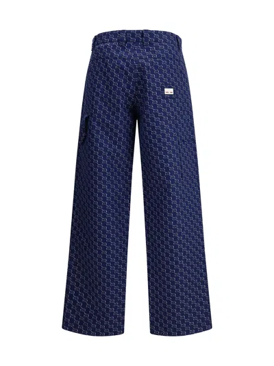 Gucci Cotton Jacquard Pant With Gg Shadow