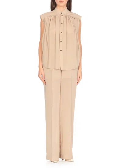 Philosophy Di Lorenzo Serafini Cappuccino Polyester Blend Shirt In Neutral
