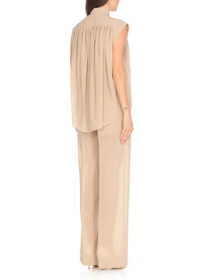 Philosophy Di Lorenzo Serafini Cappuccino Polyester Blend Shirt In Neutral