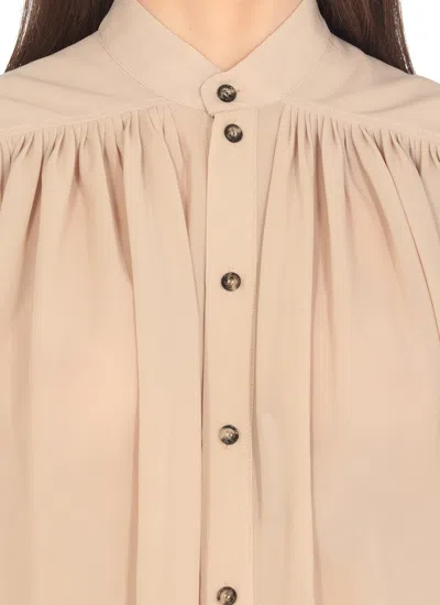 Philosophy Di Lorenzo Serafini Cappuccino Polyester Blend Shirt In Neutral