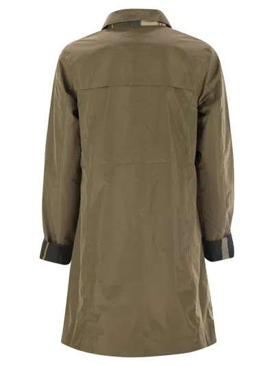 Barbour Babbity Waterproof And Reversible Jacket In Green