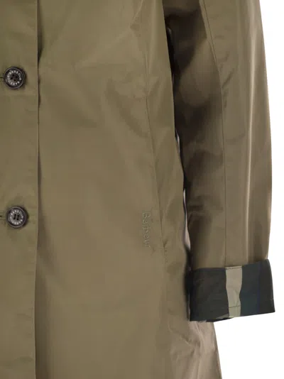 Barbour Babbity Waterproof And Reversible Jacket In Green
