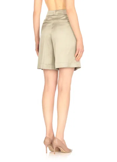 Peserico Viscose Shorts In Gray