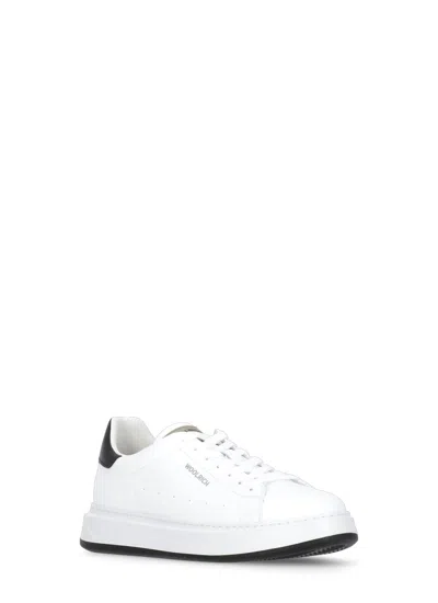 Woolrich Leather Sneakers In White