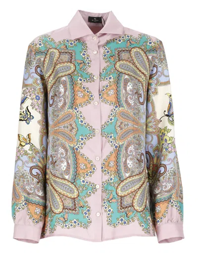 Etro Silk Shirt In Multi