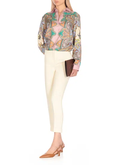 Etro Silk Shirt In Multi