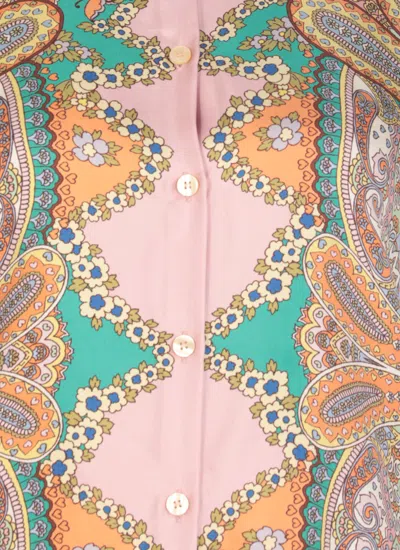 Etro Silk Shirt In Multi