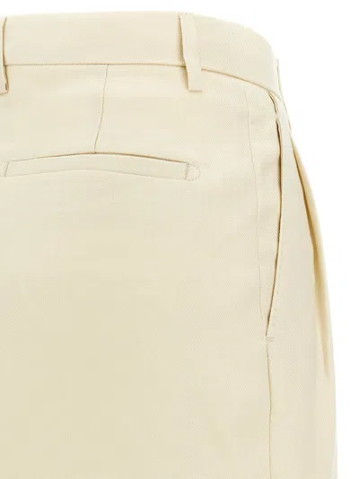 Tagliatore Linen Bermuda Shorts Bermuda And Short Beige In Neutral