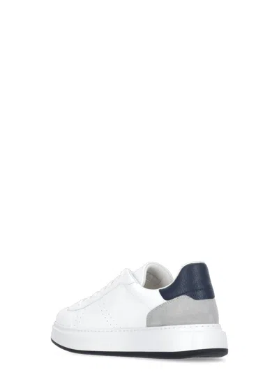 Woolrich Leather Sneakers In White
