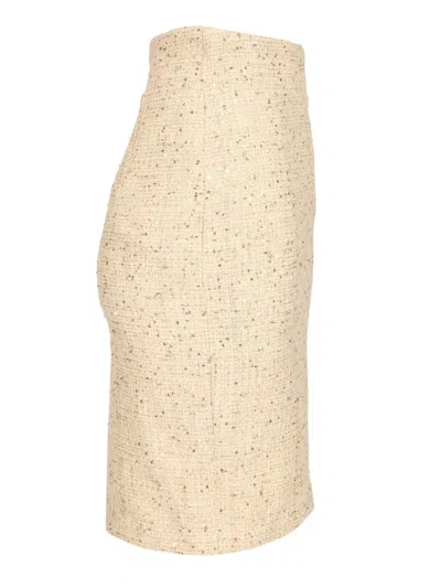 Tagliatore Nell Midi Skirt In Neutral