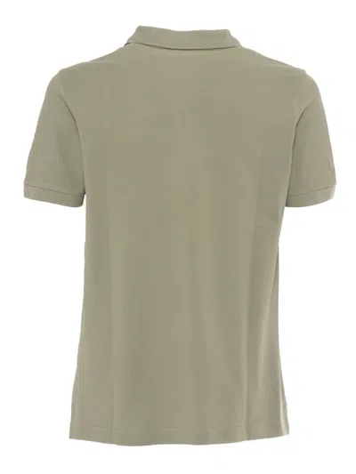 Fay Piquet Stretch Polo In Green