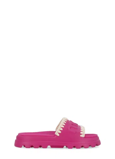 Mou Eva Slippers In Pink